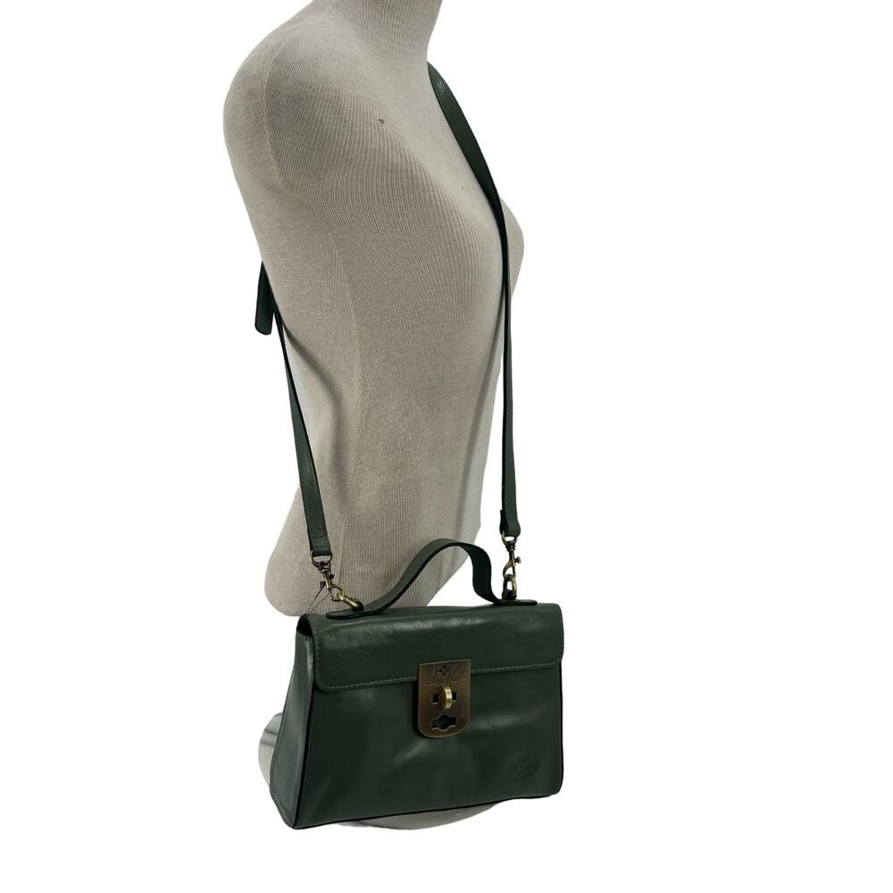 NWT Patricia Nash Sage green Vintage Leather Carisbrooke leather crossbody bag